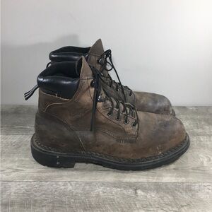 Red Wing Men’s 4433 Supersole Leather Safety Toe Waterproof Metguard Boots 11.5